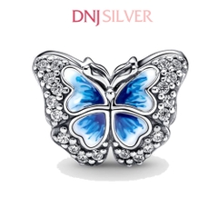 [Chính hãng] Charm bạc 925 cao cấp - Charm Blue Butterfly Sparkling thích hợp để mix vòng tay charm bạc cao cấp - DN618
