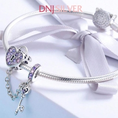 [Chính hãng] Charm bạc 925 cao cấp - Charm Key to Your Heart thích hợp để mix vòng tay charm bạc cao cấp - DN737