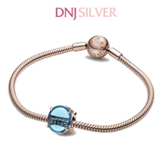 [Chính hãng] Charm bạc 925 cao cấp - Charm Blue Oval Cabochon thích hợp để mix vòng tay charm bạc cao cấp - DN702