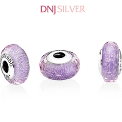 [Chính hãng] Charm bạc 925 cao cấp - Charm Purple Shimmer Murano Glass thích hợp để mix vòng tay charm bạc cao cấp - DN722