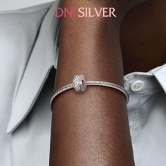 [Chính hãng] Charm bạc 925 cao cấp - Charm Clear Pavé Clip thích hợp để mix vòng tay charm bạc cao cấp - DN625