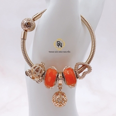 Vòng tay bạc S925, vòng tay charm thời trang phong thủy mã VDN0173