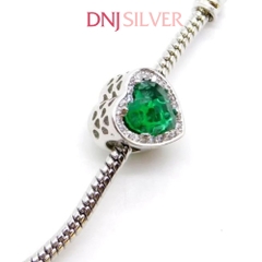 [Chính hãng] Charm bạc 925 cao cấp - Charm Green Openwork Radiant thích hợp để mix vòng tay charm bạc cao cấp - DN629