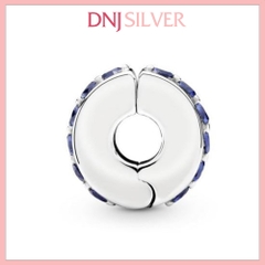 [Chính hãng] Charm bạc 925 cao cấp - Charm Blue Sparkle Clip thích hợp để mix vòng tay charm bạc cao cấp - DN610