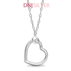 [Chính hãng] Charm bạc 925 cao cấp - Charm Moments Heart Pendant thích hợp để mix vòng tay charm bạc cao cấp - DN650