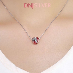 [Chính hãng] Charm bạc 925 cao cấp - Charm Love Red Enamel Sparkling Heart thích hợp để mix vòng tay charm bạc cao cấp - DN589