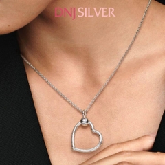 [Chính hãng] Charm bạc 925 cao cấp - Charm Moments Heart Pendant thích hợp để mix vòng tay charm bạc cao cấp - DN650