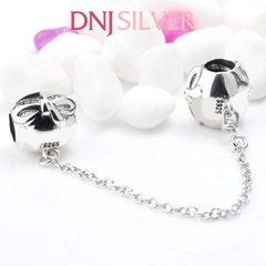 [Chính hãng] Charm bạc 925 cao cấp - Charm Dainty Bow Safety Chain thích hợp để mix vòng tay charm bạc cao cấp - DN445