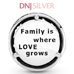 [Chính hãng] Charm bạc 925 cao cấp - Charm Openwork Family Roots thích hợp để mix vòng tay charm bạc cao cấp - DN350