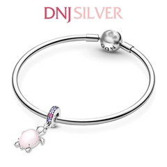 [Chính hãng] Charm bạc 925 cao cấp - Charm Murano Glass Pink Sea Turtle Dangle thích hợp để mix vòng tay charm bạc cao cấp - DN478