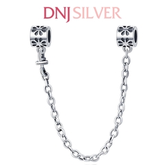 [Chính hãng] Charm bạc 925 cao cấp - Charm Floral Safety Chain thích hợp để mix vòng tay charm bạc cao cấp - DN393