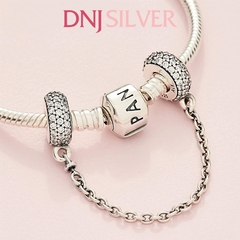 [Chính hãng] Charm bạc 925 cao cấp - Charm Sparkling Pavé Safety Chain thích hợp để mix vòng tay charm bạc cao cấp - DN252