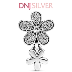 [Chính hãng] Charm bạc 925 cao cấp - Charm Dangling Daisy Flower Pavé thích hợp để mix vòng tay charm bạc cao cấp - DN389