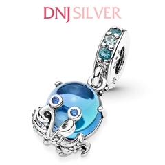 [Chính hãng] Charm bạc 925 cao cấp - Charm Murano Glass Cute Octopus Dangle thích hợp để mix vòng tay charm bạc cao cấp - DN477