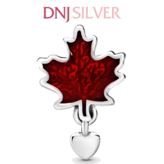 [Chính hãng] Charm bạc 925 cao cấp - Charm Canada Red Maple Leaf thích hợp để mix vòng tay charm bạc cao cấp - DN394