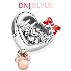 [Chính hãng] Charm bạc 925 cao cấp - Charm Disney Minnie Mouse Mum Heart thích hợp để mix vòng tay charm bạc cao cấp - DN325