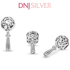 [Chính hãng] Charm bạc 925 cao cấp - Charm Enchanted Heart Tassel thích hợp để mix vòng tay charm bạc cao cấp - DN419