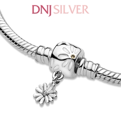 Vòng tay charm bạc 925 cao cấp - Vòng charm Moments Daisy Flower Clasp Snake Chain - Vòng tay dành cho nam và nữ - Vòng mềm