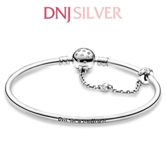 Vòng tay charm bạc 925 cao cấp - Vòng charm Moments Chain Clasp One In a Million Bangle - Vòng tay dành cho nam và nữ