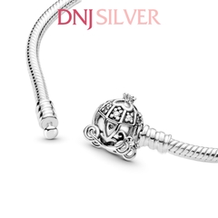 Vòng tay charm bạc 925 cao cấp - Vòng charm Disney Cinderella Pumpkin Coach Clasp Pandora Moments - Vòng tay dành cho nam và nữ - Vòng mềm