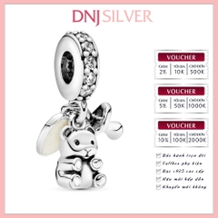 [Chính hãng] Charm bạc 925 cao cấp - Charm Baby Teddy Bear Dangle thích hợp để mix vòng tay charm bạc cao cấp - DN140