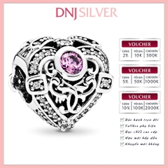 [Chính hãng] Charm bạc 925 cao cấp - Charm Opulent Heart thích hợp để mix vòng tay charm bạc cao cấp - DN467
