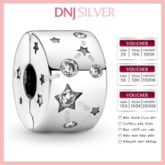 [Chính hãng] Charm bạc 925 cao cấp - Charm Stars & Galaxy Clip thích hợp để mix vòng tay charm bạc cao cấp - DN007