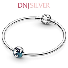 [Chính hãng] Charm bạc 925 cao cấp - Charm Blue Globe Clip thích hợp để mix vòng tay charm bạc cao cấp - DN091