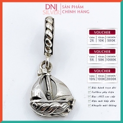 Vòng tay charm bạc 925 cao cấp - Bộ Vòng charm Con thuyền tình yêu tìm nơi đậu bến - Vòng tay dành cho nam và nữ