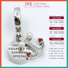 Vòng tay charm bạc 925 cao cấp - Bộ Vòng charm Con thuyền tình yêu tìm nơi đậu bến - Vòng tay dành cho nam và nữ
