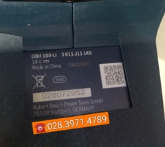 Máy khoan bê tông dùng pin Bosch GBH 180-LI