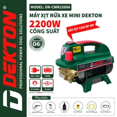 Máy xịt rửa xe chỉnh áp DEKTON DK-CWR2200A