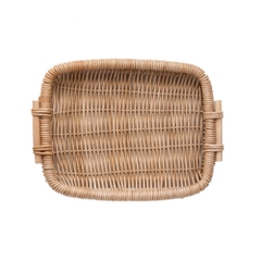Best Selling Product Rattan Food Serving Basket, Hand Woven Rattan Bread Basket, Natural Fruit Display Tray