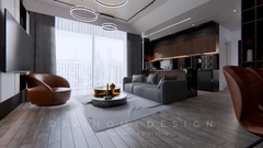 Thiết kế và thi công nội thất căn hộ chung cư 97m2 - Chung cư Vinhomes Smart City