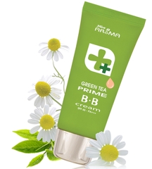 Kem Nền BB Cream Green Tea Prime Mira Aroma Trà Xanh