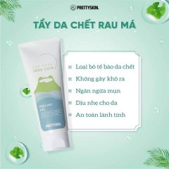 Tẩy da chết rau má Pretty Skin The Pure Jeju Cica Peeling Gel