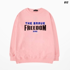 Áo Sweater nam nữ nỉ bông Freedom 812 Form Rộng HY KOREA