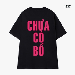 Áo Thun HY KOREA In Chữ Chưa Có Bồ Cotton 100% Co giãn 2 Chiều Dày Dặn Thấm Hút Unisex Oversize 1737