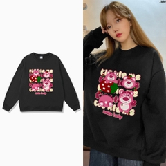 Áo Sweater nữ nỉ bông Gấu Losto lucky 1109 HY KOREA