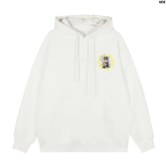 Áo hoodie Nam Nữ Ông già hút thuốc 1070 Streetwear Vải Nỉ Bông