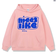 Áo khoác hoodie unisex Vải Nỉ Bông Meet Nike 1083 HY KOREA