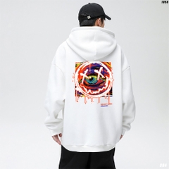 Áo hoodie unisex Con mắt XX 1058 HY KOREA Vải Nỉ Bông