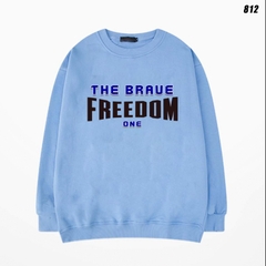 Áo Sweater nam nữ nỉ bông Freedom 812 Form Rộng HY KOREA