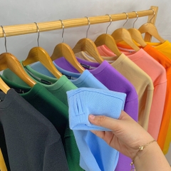 Áo Sweater Form Rộng Trơn Vải Nỉ