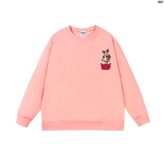 Áo Sweater nam nữ nỉ bông unisex Chó giáng sinh 1087 HY KOREA