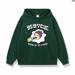 Áo hoodie form rộng unisex Vải Nỉ Bông BabyCue 1128 HY KOREA