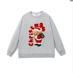 Áo Sweater nam nữ nỉ bông Gấu christmas 1134 HY KOREA