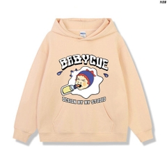 Áo hoodie form rộng unisex Vải Nỉ Bông BabyCue 1128 HY KOREA