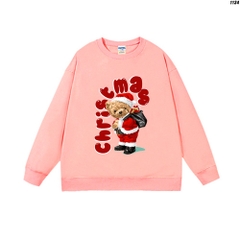 Áo Sweater nam nữ nỉ bông Gấu christmas 1134 HY KOREA