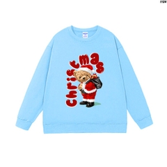 Áo Sweater nam nữ nỉ bông Gấu christmas 1134 HY KOREA